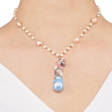 Kate Style Freshwater and Baroque Pearl Necklace