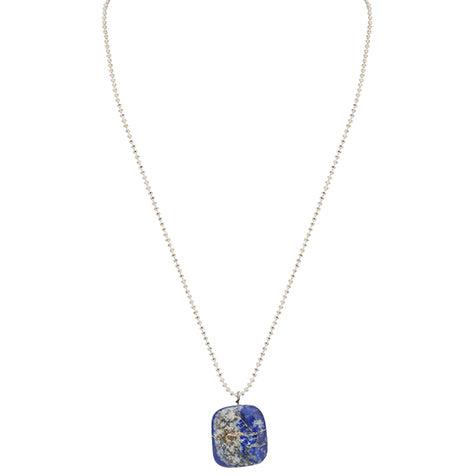 Healing Lapis Lazuli Pendant Layered Chains