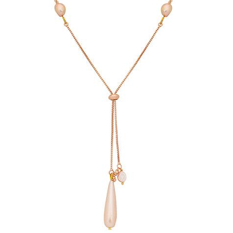 Spirit Y-Shaped Pink Freshwater Pearl Necklace