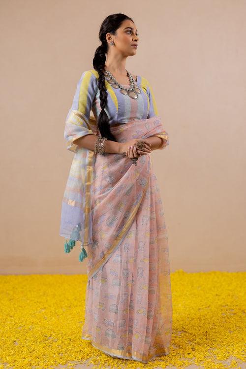 SAFAR-E-RANG Kota Doria Saree