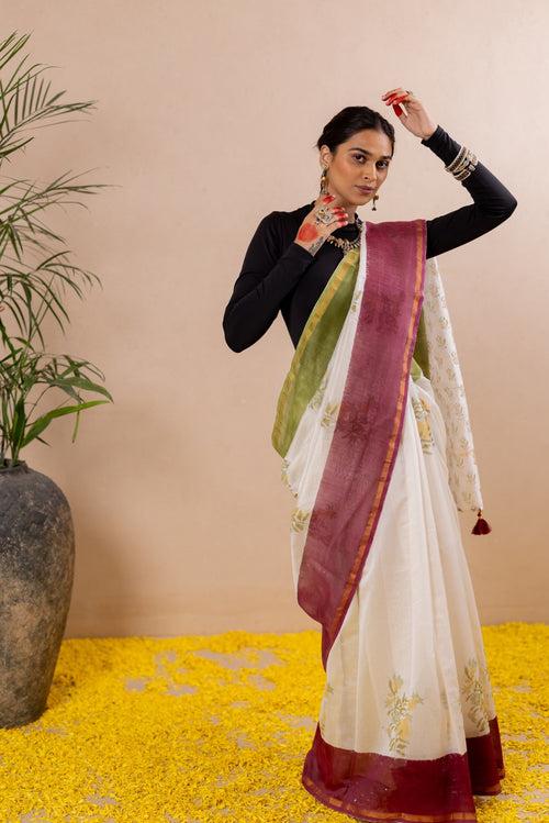 ANURAAG PHOOL Chanderi Saree