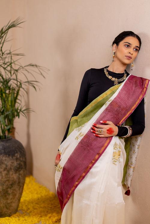 ANURAAG PHOOL Chanderi Saree