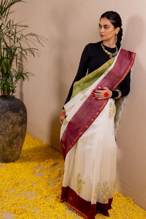 ANURAAG PHOOL Chanderi Saree