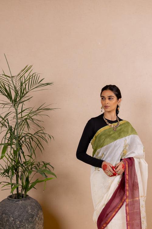 ANURAAG PHOOL Chanderi Saree