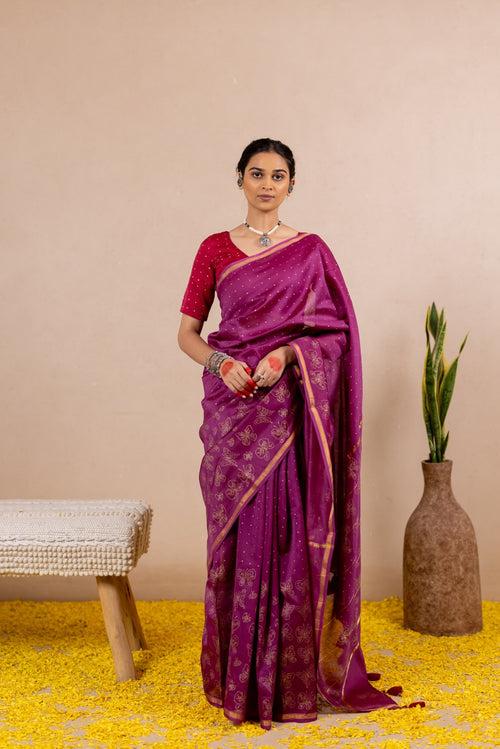 TITLI RAAS Chanderi Saree