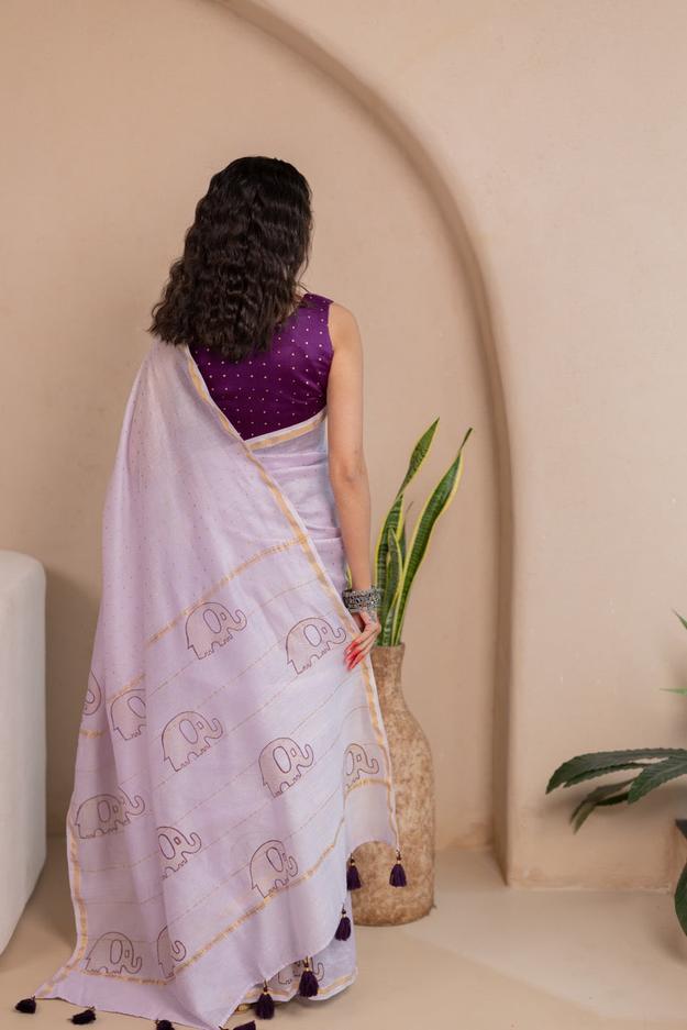 GAJ GAATHA Chanderi Saree