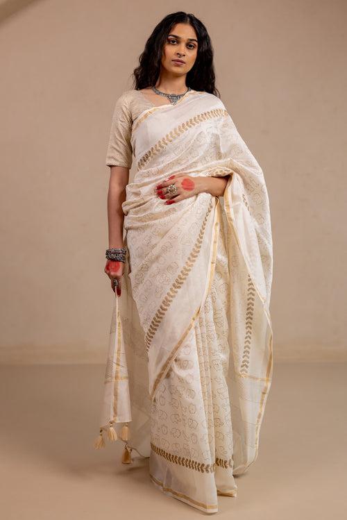 NIRMAL GAJ Chanderi Saree