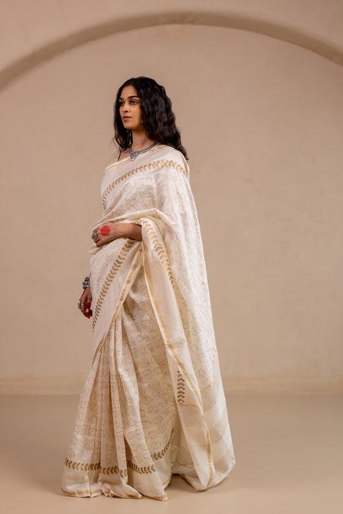 NIRMAL GAJ Chanderi Saree