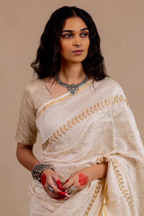 NIRMAL GAJ Chanderi Saree