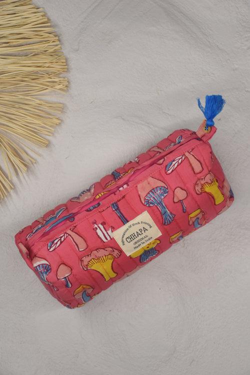 PINK MUSHROOM POUCH