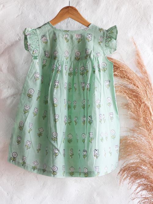 Minty Flower Dress