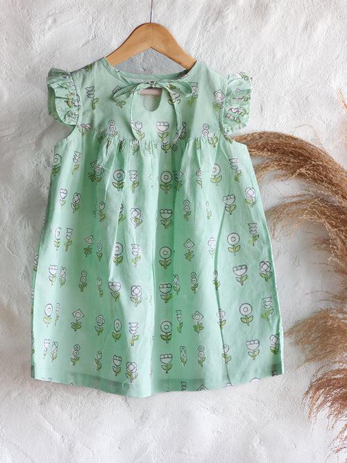 Minty Flower Dress