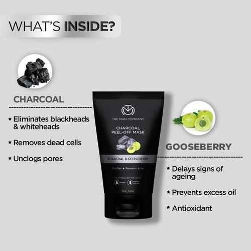 Charcoal Peel Off Mask | Charcoal & Gooseberry