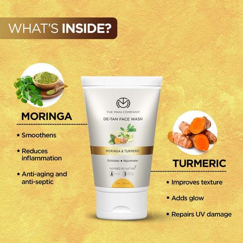 De-Tan Face Wash I Moringa & Turmeric