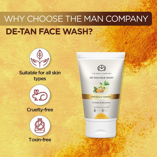 De-Tan Face Wash I Moringa & Turmeric