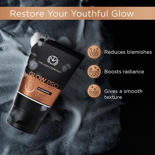 Glow Pro Face Wash | Glutathione and Charcoal (100ml)