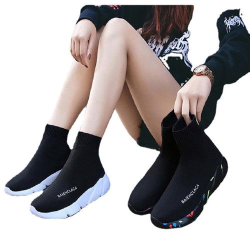 Originating women's shoes in spring and summer, new sports shoes for couples, high top casual shoes, socks, shoes, dad shoes,   large sizes