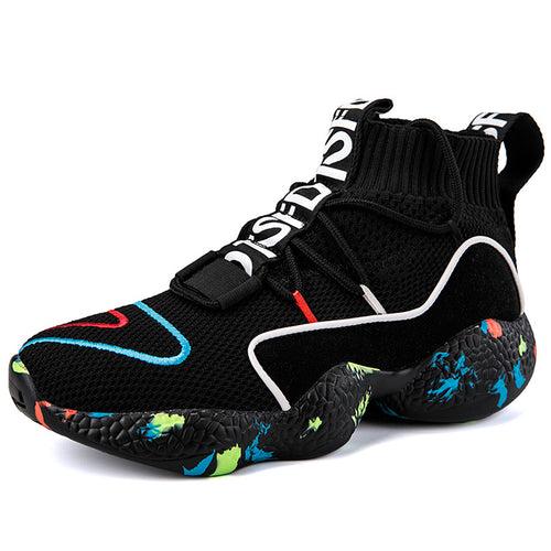 stretch socks shoes new socks shoes men's top top Korean version versatile high top socks shoes women 2023