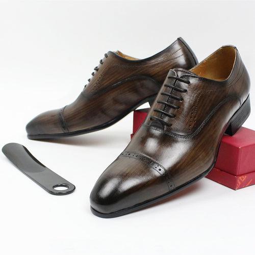 Men's Leather Business Casual Oxford Shoes Classic Three-Joint Cross-Border Men's Pointed Leather Shoes Men's Fashion Shoes