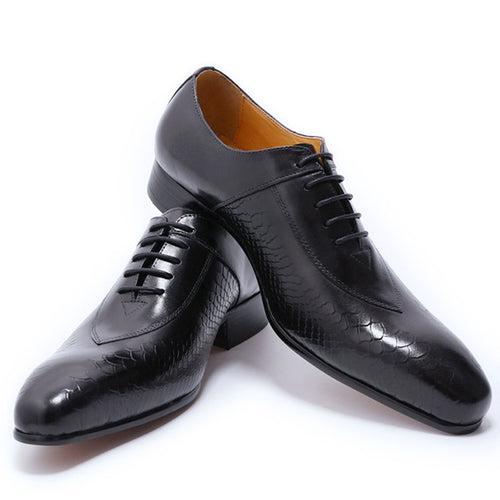 New Men's Leather Business Casual Oxford Shoes Men's Formal Wear High-End Leather Shoes Wedding Party Shoes Cross-Border Hot