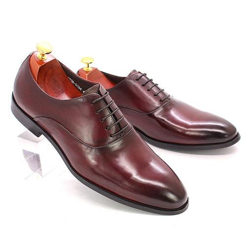 European and American Men's Wedding Dinner Dress Shoes Business Leather Shoes Men's First Layer Cowhide Oxford Shoes Foreign Trade Men's Shoes Customized