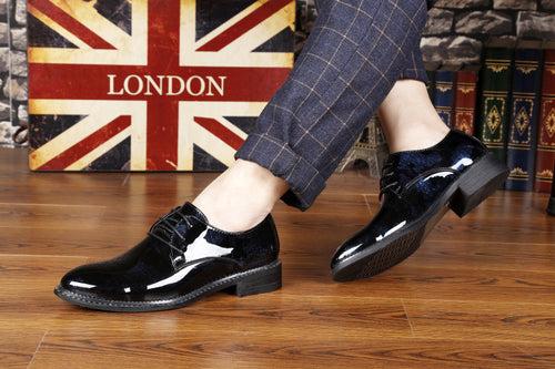 Leather shoes men's business formal casual spring and autumn British Korean version waterproof non-slip inner heightened suit groom wedding shoes