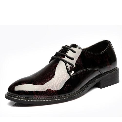 Leather shoes men's business formal casual spring and autumn British Korean version waterproof non-slip inner heightened suit groom wedding shoes