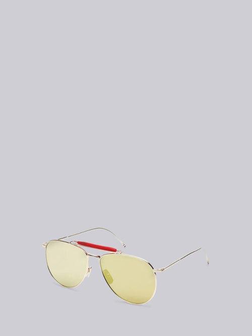 Pilot frame Mirrored Sunglasses