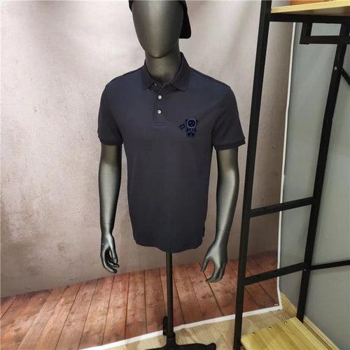 Polo shirt boys' short-sleeved T-shirt trendy student versatile half-sleeved summer lapel top trendy brand youth T-shirt