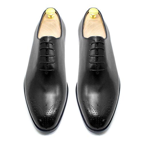 Men's Leather Shoes Men's Genuine Leather Business Formal Wear British Style Brogue Wholesale High-End Handmade Leisure Cowhide Men's Shoes