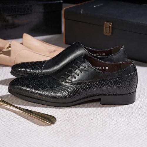 Men's Business Casual Leather Shoes First Layer Cowhide to Map and Sample Processing Custom Cross-Border Men's Shoes Factory Guangzhou Handmade