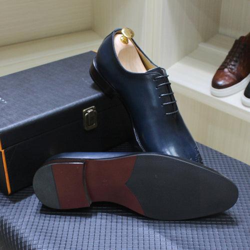 Men's Leather Shoes Men's Genuine Leather Business Formal Wear British Style Brogue Wholesale High-End Handmade Leisure Cowhide Men's Shoes