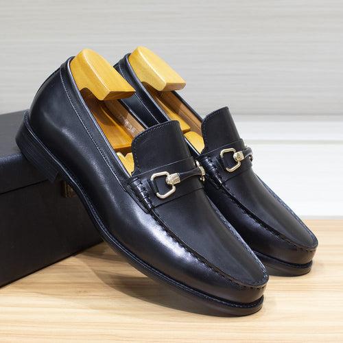 Men's Leather Shoes Cross-Border E-Commerce Hot-Selling Product High-End Suit Cowhide Retro Loafers Business Casual Formal Wear Men's Shoes