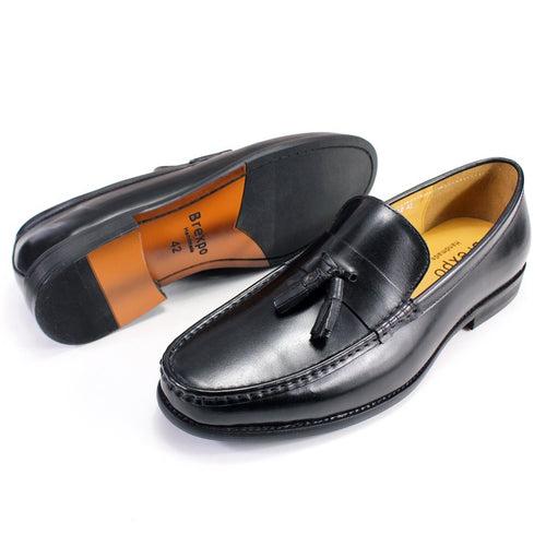 Loafers Men's Classic Tassel Slip-on Genuine Leather Men's Shoes Rubber Wear-Resistant Outsole Handmade Leather Shoes Men