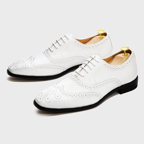 British Style Brogue Leather Men's Shoes Handmade Men's Oxford Shoes Business Casual Leather Shoes Men's TikTok Popular