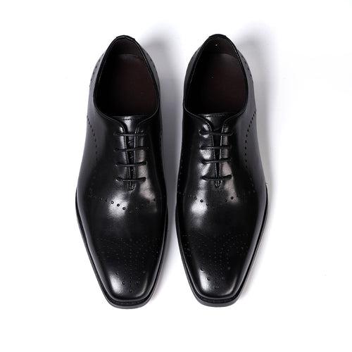 Men's Shoes 2023 New Fashion Business Casual Leather Shoes British Style Cowhide Brogue Retro Oxfords Men's