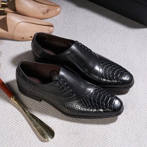 Men's Business Casual Leather Shoes First Layer Cowhide to Map and Sample Processing Custom Cross-Border Men's Shoes Factory Guangzhou Handmade