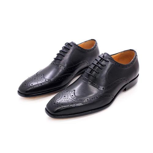 British Style Brogue Leather Men's Shoes Handmade Men's Oxford Shoes Business Casual Leather Shoes Men's TikTok Popular