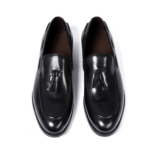 New Tassel Loafers Men's Genuine Leather Pointed Slip-on Men's Shoes Business Casual Leather Shoes Men's Dress Shoes