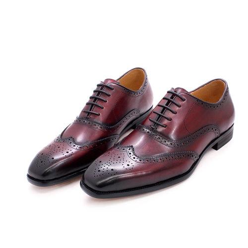 British Style Brogue Leather Men's Shoes Handmade Men's Oxford Shoes Business Casual Leather Shoes Men's TikTok Popular