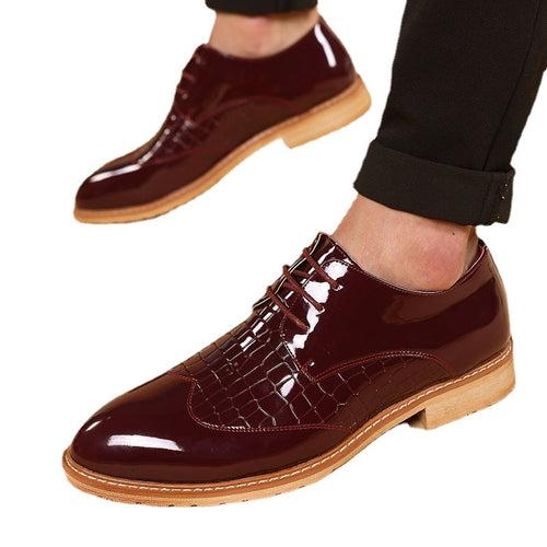 New Men's Fashion Korean Edition British   Large casual men's shoes Large size trend formal business leather shoes