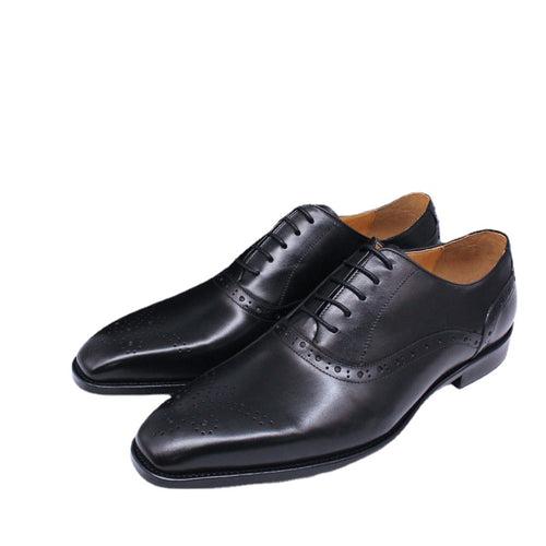 Japanese Classic Men's Business Casual Leather Shoes Genuine Leather Formal Leather Shoes Men's British Oxford Shoes Brogue Men's Shoes