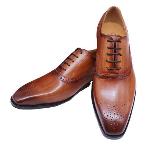 Japanese Classic Men's Business Casual Leather Shoes Genuine Leather Formal Leather Shoes Men's British Oxford Shoes Brogue Men's Shoes