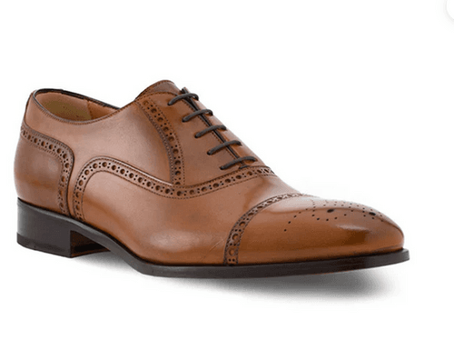 Half Brogue Cap Toe Brown  2024