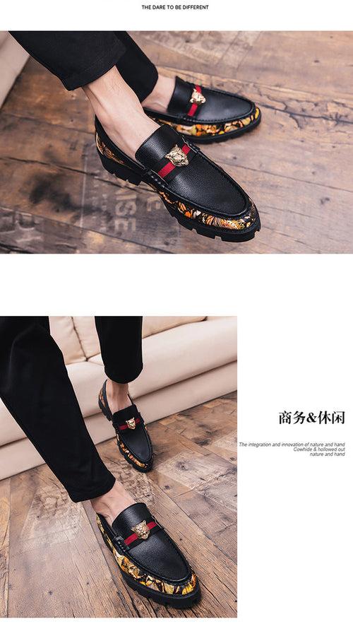 2023  spring models   explosions one foot small leather shoes men soft bottom male Korean version of the wild personality social lazy shoes