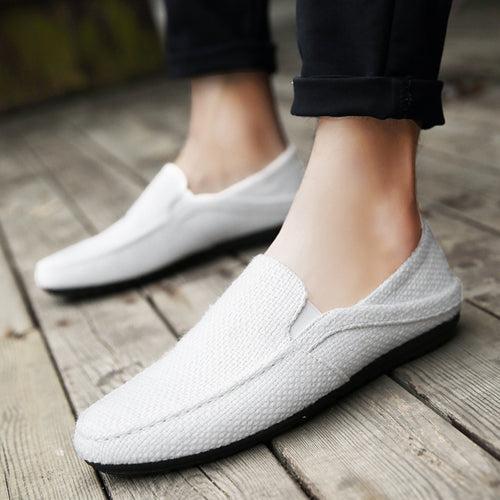 Summer men's shoes peas shoes British trend men's casual shoes a pedal lazy tide shoes breathable linen shoes