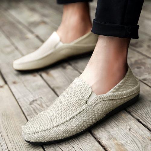 Summer men's shoes peas shoes British trend men's casual shoes a pedal lazy tide shoes breathable linen shoes