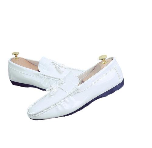 new men's driving peas shoes white lazy casual shoes breathable men's shoes single shoes   generation