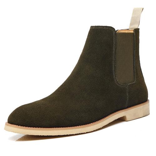 Chelsea Boots Men's   Large Size 45 46 Supply Genuine Leather Autumn and Winter Men's Boots British Martin Boots Men's