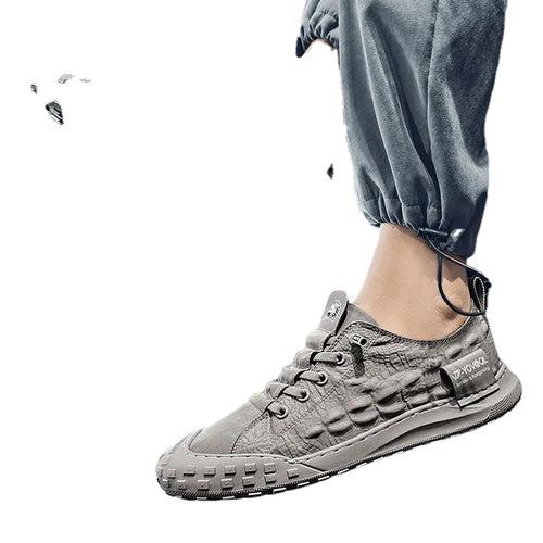 Old Beijing cloth shoes men's   summer new breathable men's shoes trend all-match ice silk canvas shoes casual sports shoes